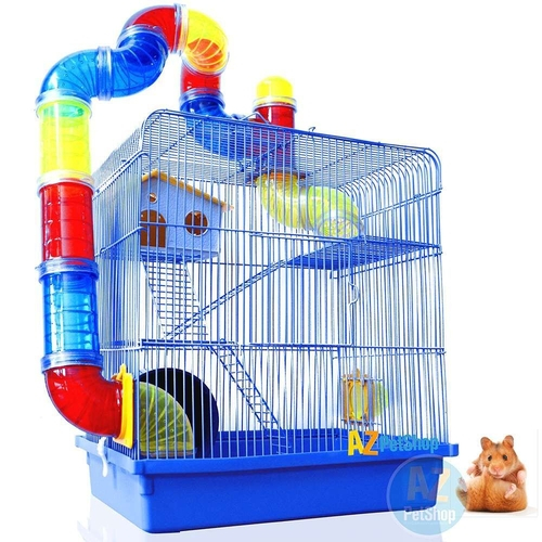 Nunca Una Jaula Tan Grande Omg Casas Para Hamster Jaulas Para Hamster Hamsters Jaulas