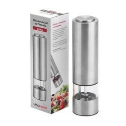 Moedor Sal e Pimenta Elétrico Inox - Unyhome Menor preço em Moedor Sal e Pimenta Elétrico Inox - Unyhome