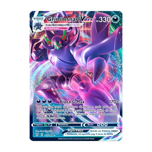 Carta Pokemon Grimmsnarl VMAX Português 115/189 Card Original