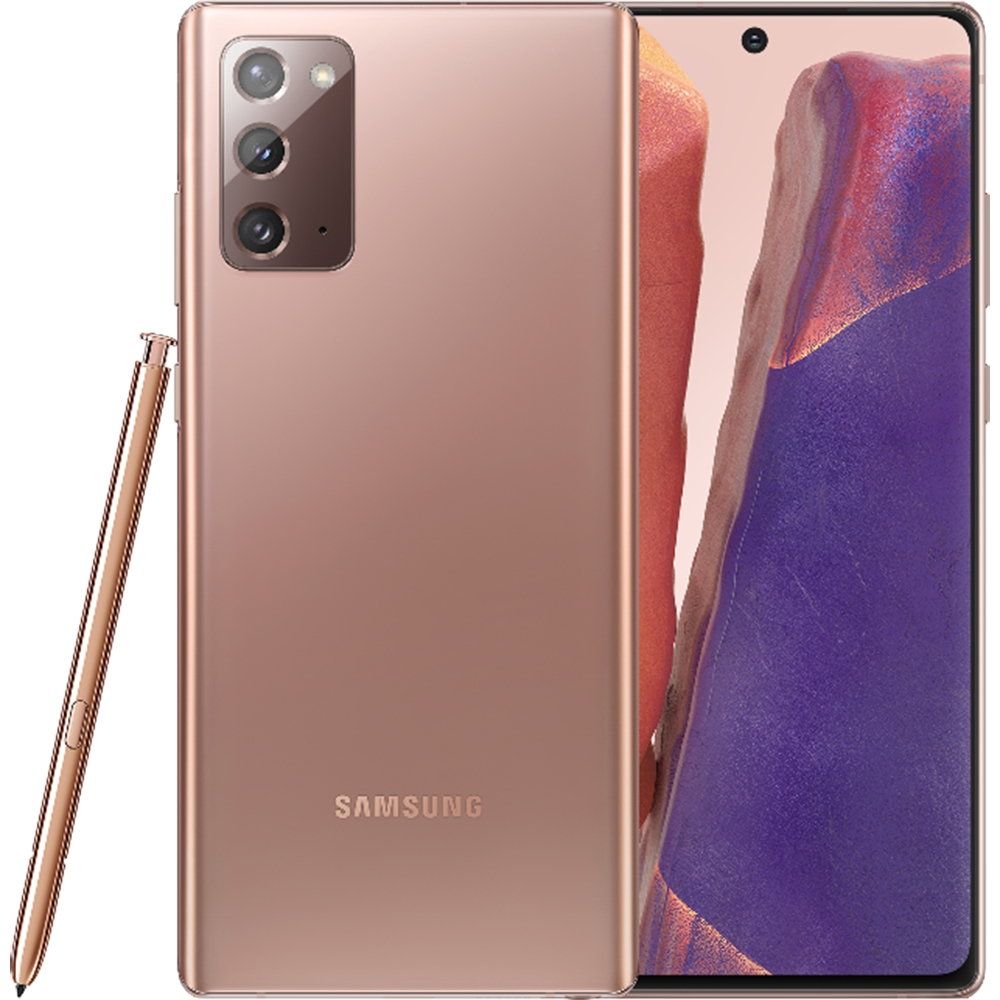 Smartphone Samsung Galaxy Note 20 256GB 5G Wi-Fi Tela 6.7'' Dual Chip 8GB RAM Câmera Tripla + Selfie 10MP - Mystic Bronze