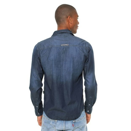 camisa jeans masculina ellus
