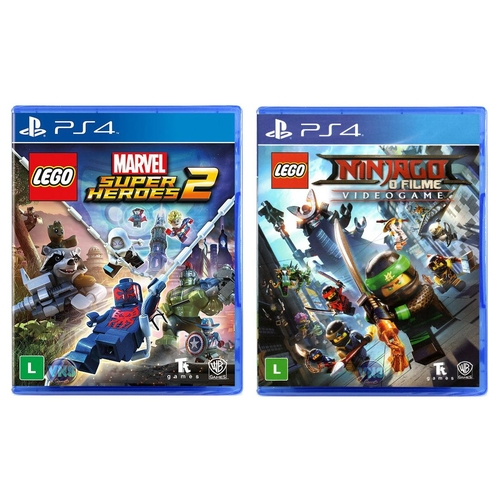 LEGO Marvel Super Heroes 2 + LEGO Ninjago - O Filme: Video Game - PS4