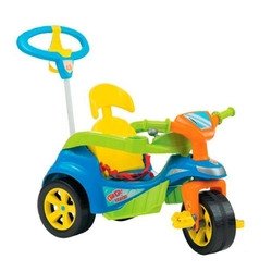 Triciclo Baby Trike Evolution Com Empurrador Azul Biemme Menor preço em Triciclo Baby Trike Evolution Com Empurrador Azul Biemme