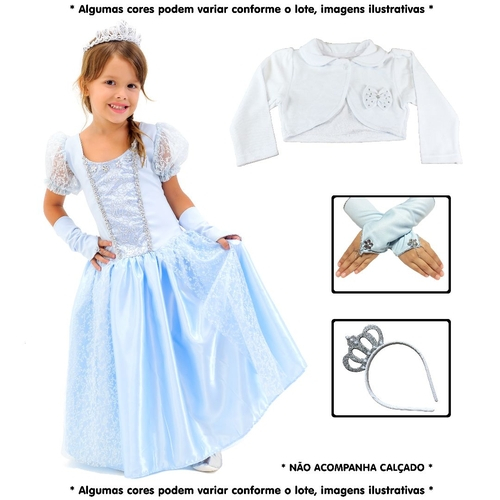 Fantasia Vestido Frozen, Elza