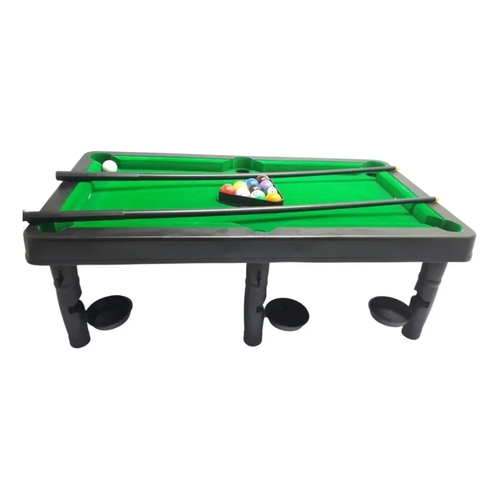 Mesa Sinuca Bilhar Snooker Infantil Brinquedo Jogar Taco (6841A)