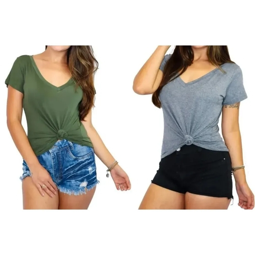blusa feminina decotada