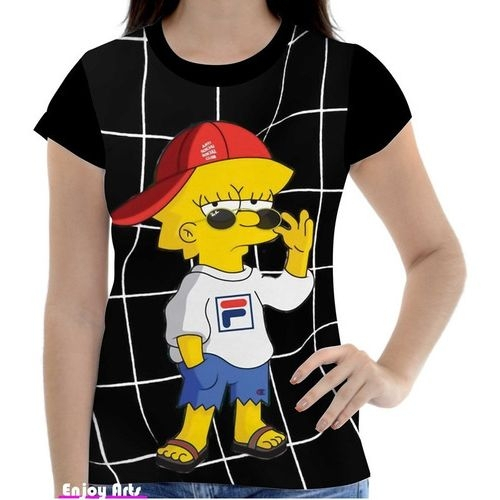Camiseta simpsons feminina Clearance