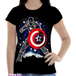 capitao america camisa feminina