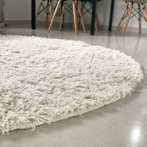 Tapete redondo pelo alto Clearance