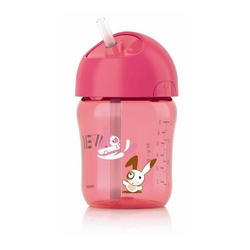 Menor preço em Copo com Canudo Avent Philips 260ml Rosa 12m+ SCF760/00