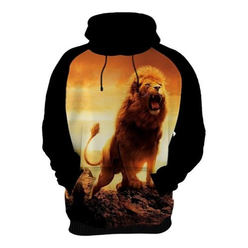 male lions moletom com capuz