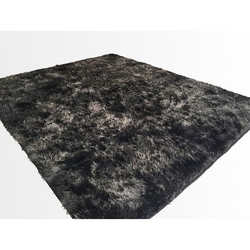 Tapete Saturs Shaggy Pelo Alto Mesclado Preto - 200 x 240 cm Tapete para Sala e Quarto Menor preço em Tapete Saturs Shaggy Pelo Alto Mesclado Preto - 200 x 240 cm Tapete para Sala e Quarto