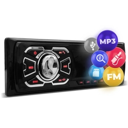 Rádio Automotivo Som MP3 Player 1 Din USB SD FM Auxiliar Svart T100 é boa?