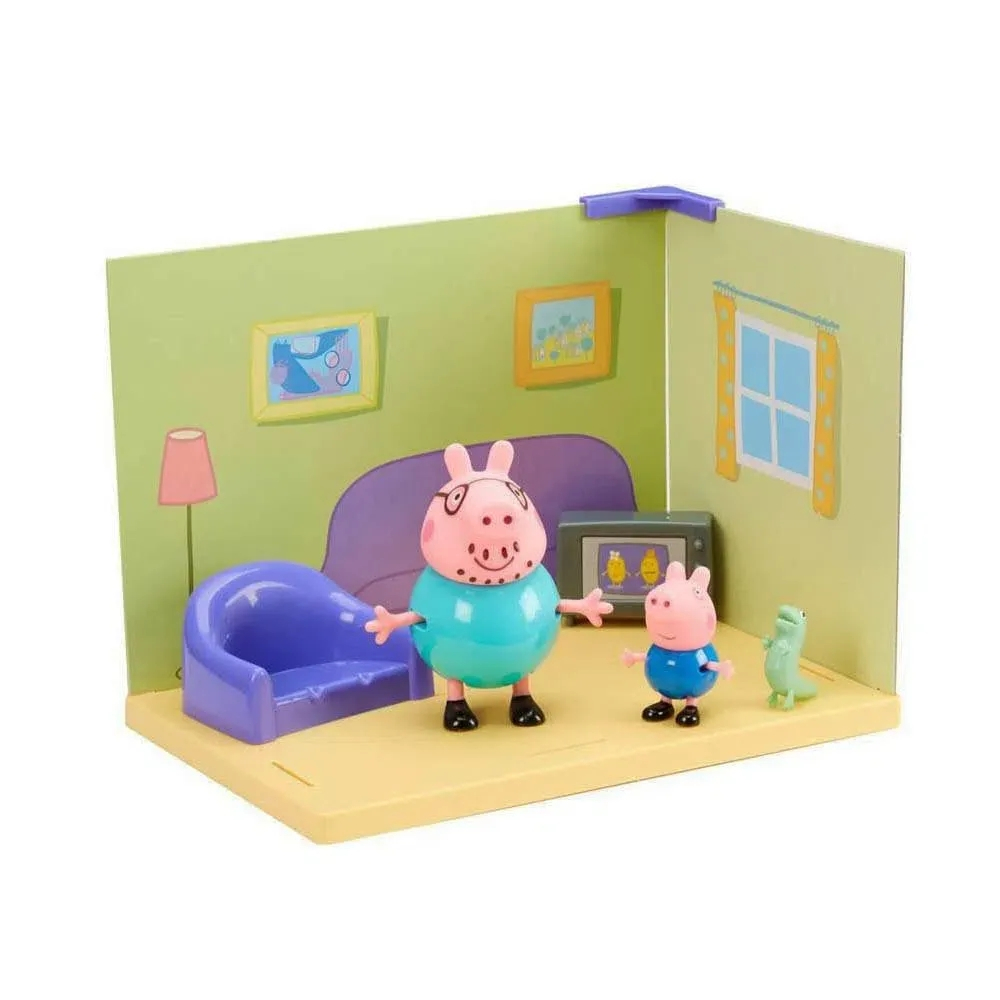 Playset com Mini Figuras Casa da Peppa - Quarto - Peppa Pig - Sunny -  superlegalbrinquedos