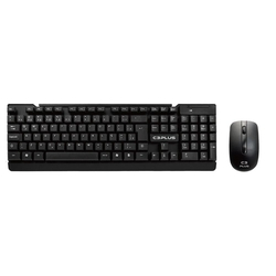 Kit Teclado e Mouse C3Plus K-W11BK Sem Fio Preto Menor preço em Kit Teclado e Mouse C3Plus K-W11BK Sem Fio Preto