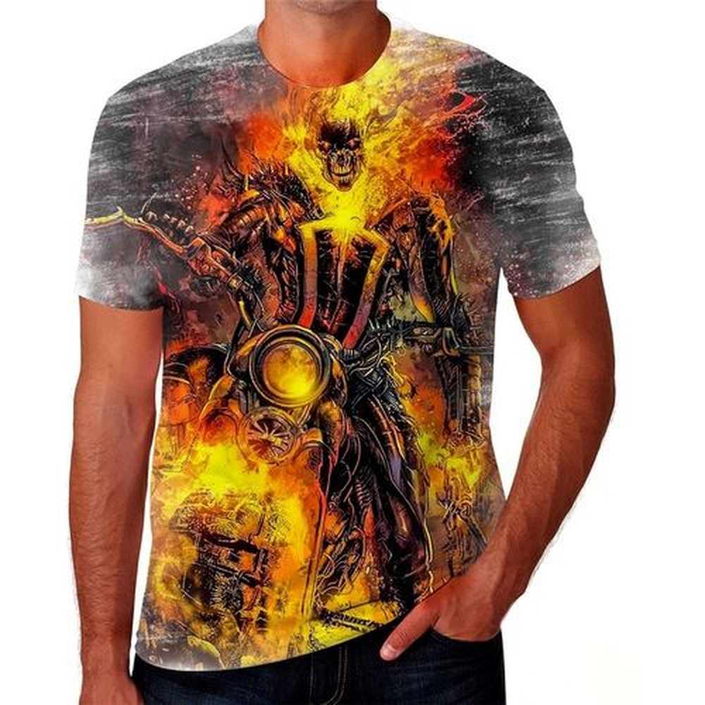 Camiseta Camisa Motoqueiro Fantasma Desenhos Filmes Hd 02