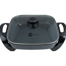 Panela Elétrica Quadrada 4L Fun Kitchen CH40 Preta Menor preço em Panela Elétrica Quadrada 4L Fun Kitchen CH40 Preta