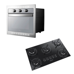 Forno Elétrico de Embutir Philco 46L 110v + Cooktop Itatiaia 5 Bocas Mega Chama Bivolt Menor preço em Forno Elétrico de Embutir Philco 46L 110v + Cooktop Itatiaia 5 Bocas Mega Chama Bivolt