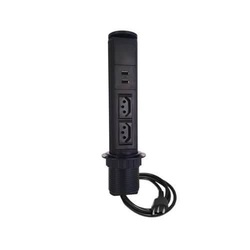 Torre Totem Pratik Qtmov 2 Tomadas 10A + 2 USB Preta Menor preço em Torre Totem Pratik Qtmov 2 Tomadas 10A + 2 USB Preta