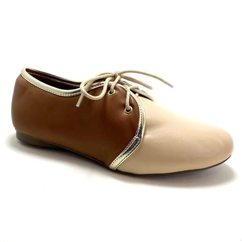 sapato oxford feminino caramelo