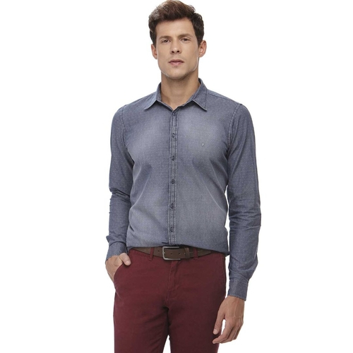 camisa jeans masculina ellus
