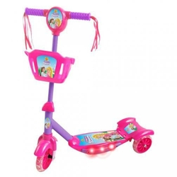 Patinete Infantil 3 rodas com led, musical com cesto menina Princesas DMT é boa?