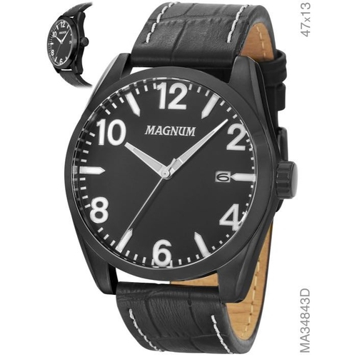 Relogio Magnum Pulseira Couro