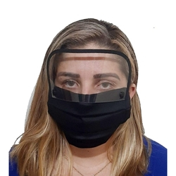 Máscara de Tecido Viseira Removível Proteção Para Olhos é boa?