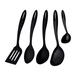 Jogo de Utensílios Tramontina Ability em Nylon Preto 05 Peças Menor preço em Jogo de Utensílios Tramontina Ability em Nylon Preto 05 Peças