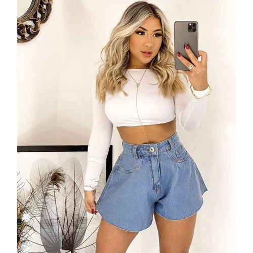 Short folgado da moda Clearance