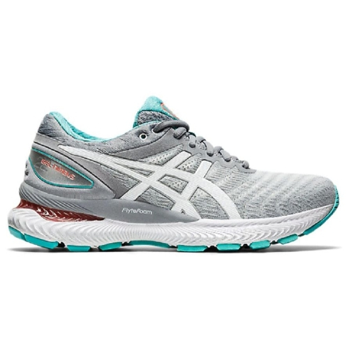 tenis asics feminino cinza e verde