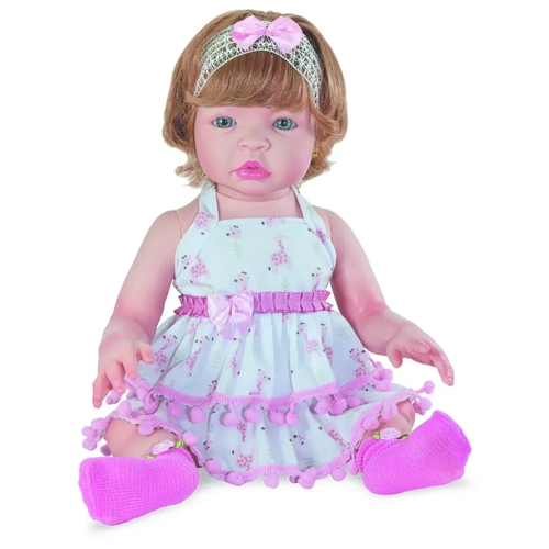 Bebê Reborn Boneca Realista Silicone Super Luxo, Linda