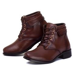 Bota Casual Neway Dona Beja Cano Curto Feminina Capuccino Menor preço em Bota Casual Neway Dona Beja Cano Curto Feminina Capuccino