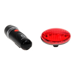 Kit Farol e Lanterna p/ Bike Wild Wolf Preto Menor preço em Kit Farol e Lanterna p/ Bike Wild Wolf Preto