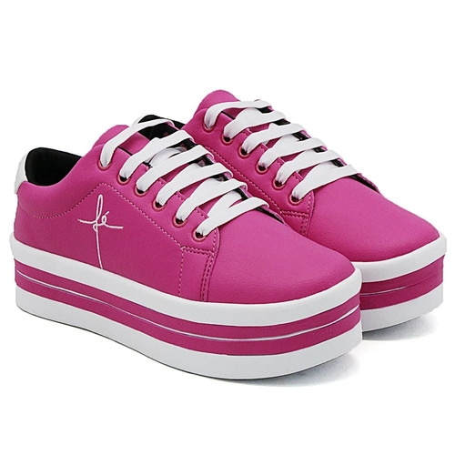tenis feminino com salto plataforma