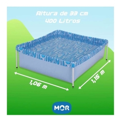 Piscina Retangular 1,15m X 1,06m X 33cm 400L Mor Menor preço em Piscina Retangular 1,15m X 1,06m X 33cm 400L Mor
