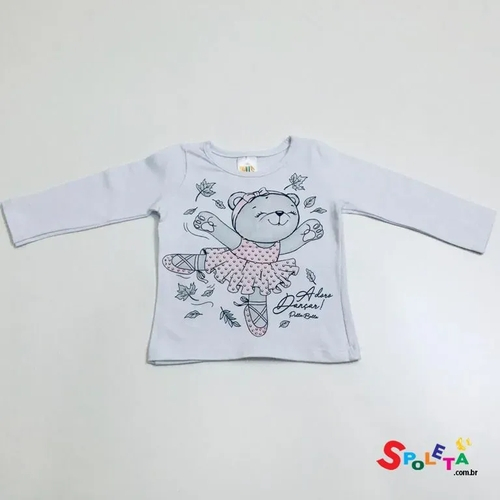 blusa bebe manga longa