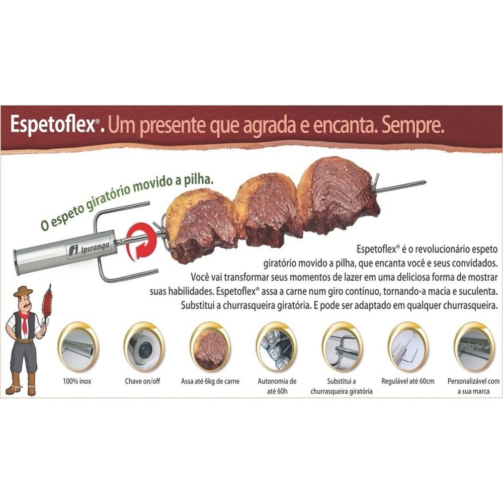 Suporte Flex Espetoflex - Empório Serrano Loja Online