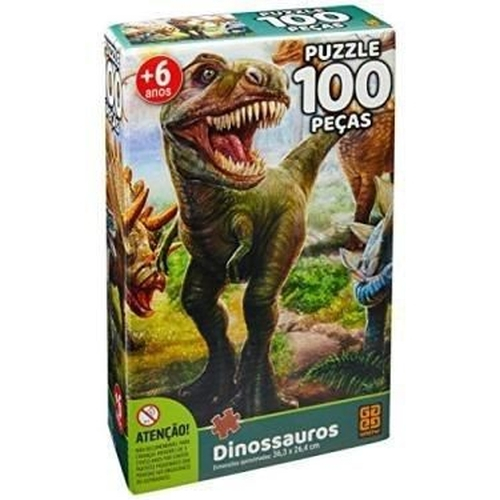 Quebra Cabeça Dinossauros - Grow em Promoção na Americanas