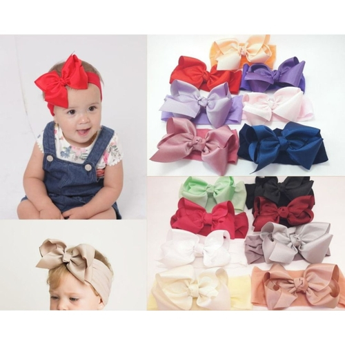 Kit 3 Faixas Tiaras Bebe Para Cabelo De Bebe Com Laco Grande Nas Americanas