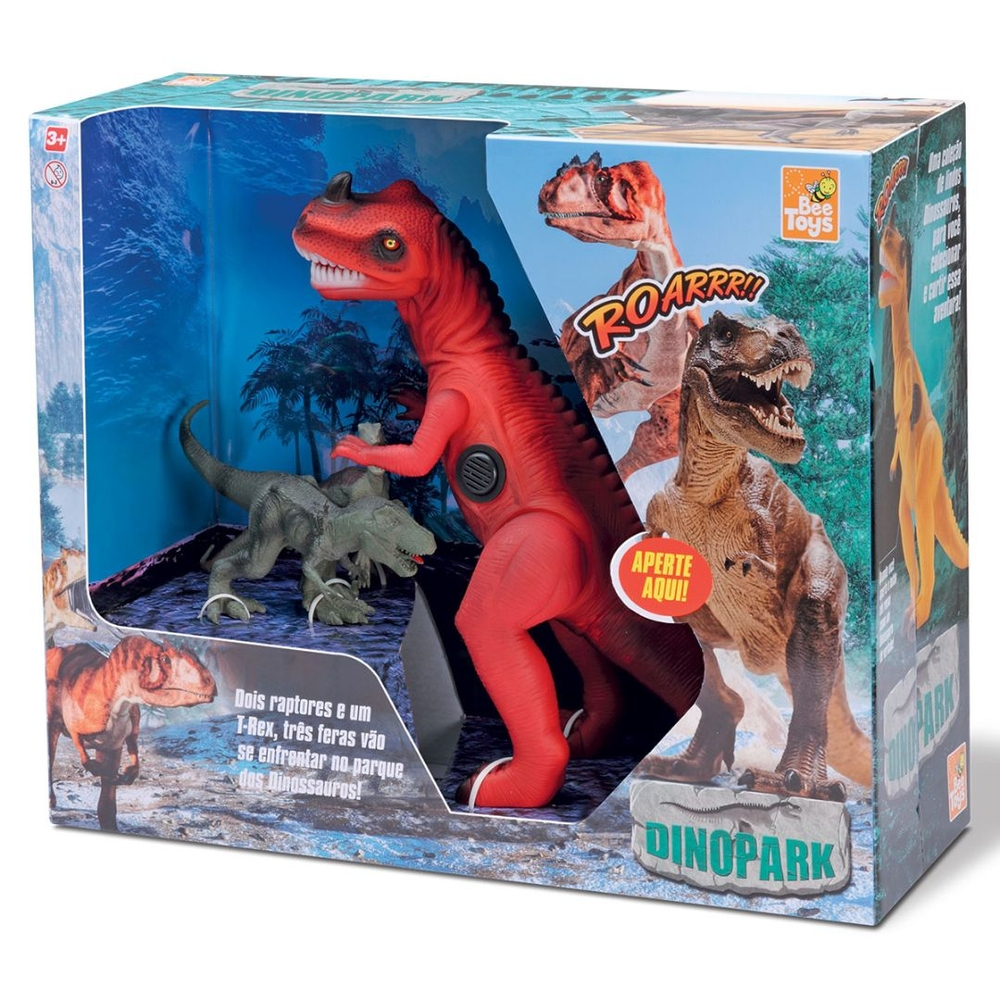 Dinossauro Musical Tiranossauro Rex Parque dos Dinos - BBR Toys