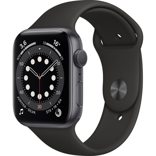 apple watch serie 6 44mm cinza espacial