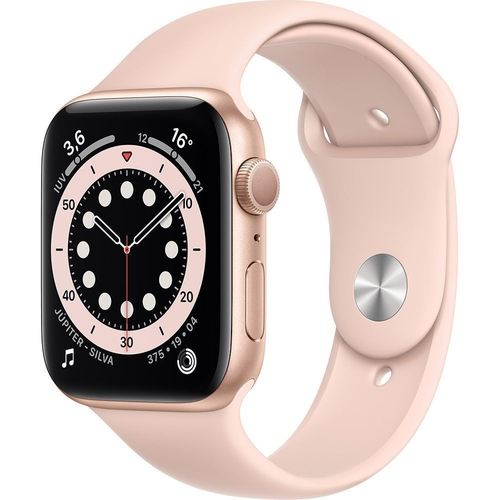 Apple Watch Series 6 44mm Caixa Dourada e Pulseira Areia-rosa Esportiva em  Promoção na Americanas