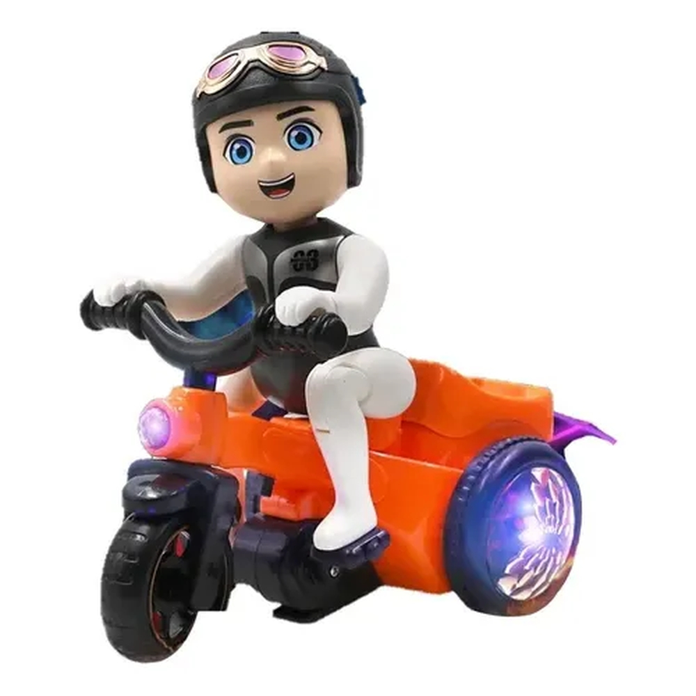 Moto Triciclo Menina Empina Gira 360° Luzes E Sons Personagem