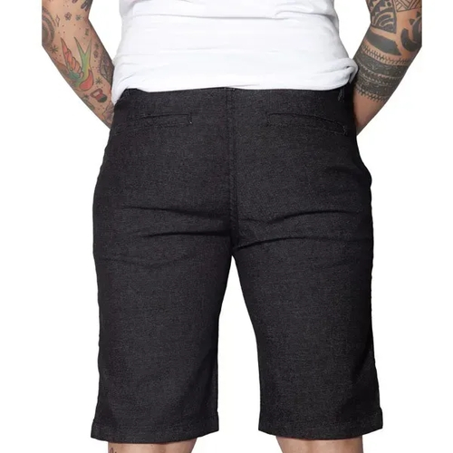 bermuda preta jeans masculina