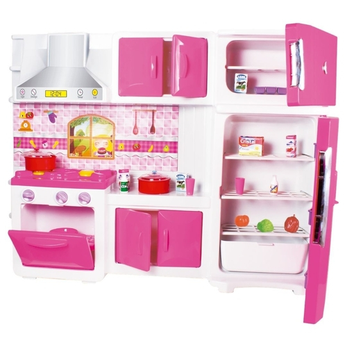 Jogo de cozinha infantil rosa