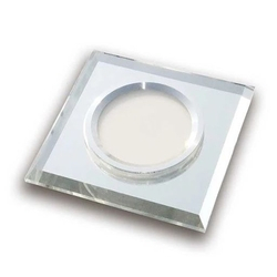 Spot Led de Vidro Cristal Espelhado Quadrado Embutir Bivolt Menor preço em Spot Led de Vidro Cristal Espelhado Quadrado Embutir Bivolt