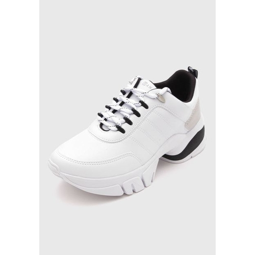 tenis branco feminino solado alto