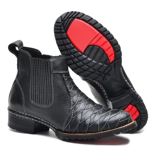 bota texana bico redondo