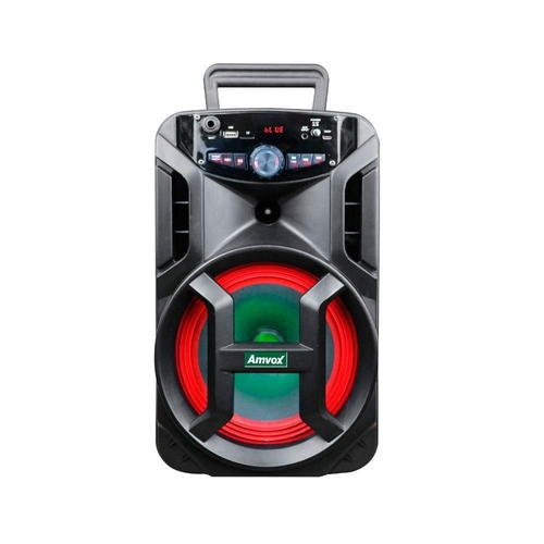 Caixa de Som Amplificada Amvox ACA188 Bluetooth Rádio FM USB - 180W